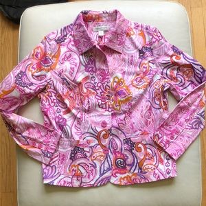 Coldwater Creek pink/white women’s jacket